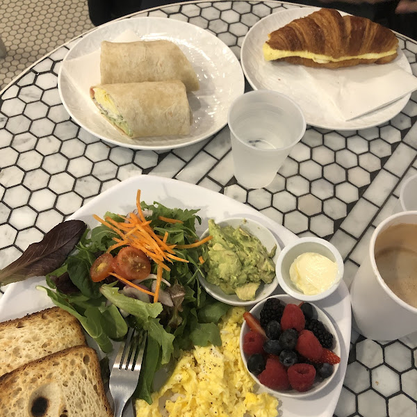 Egg Scramble Breakfast with GF bread