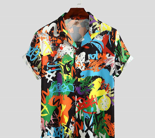 Title 4, Mens Short Sleeve Printed Shirt Summer Hawaiia...