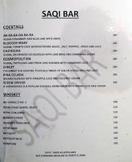 Saqi Bar menu 3