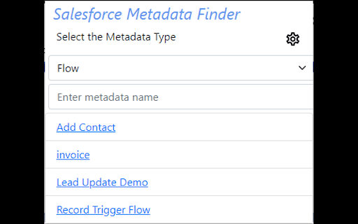 Salesforce Metadata Finder