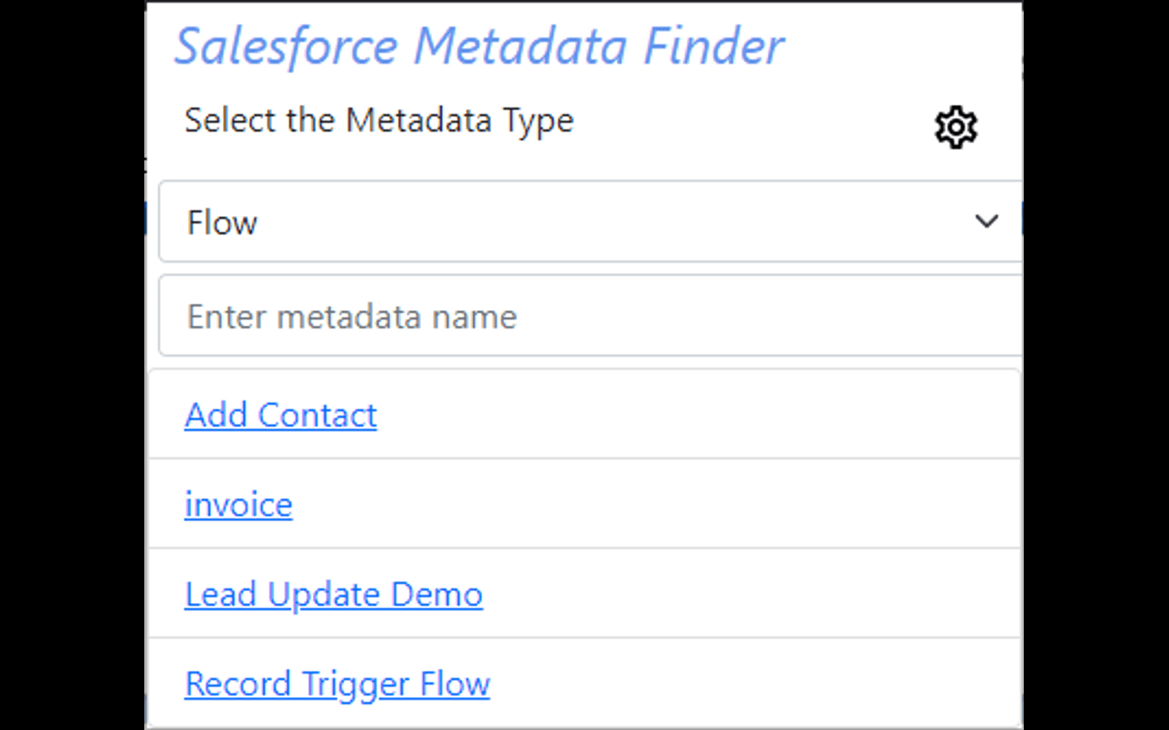 Salesforce Metadata Finder Preview image 2