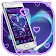 Neon Blue Amour Launcher icon