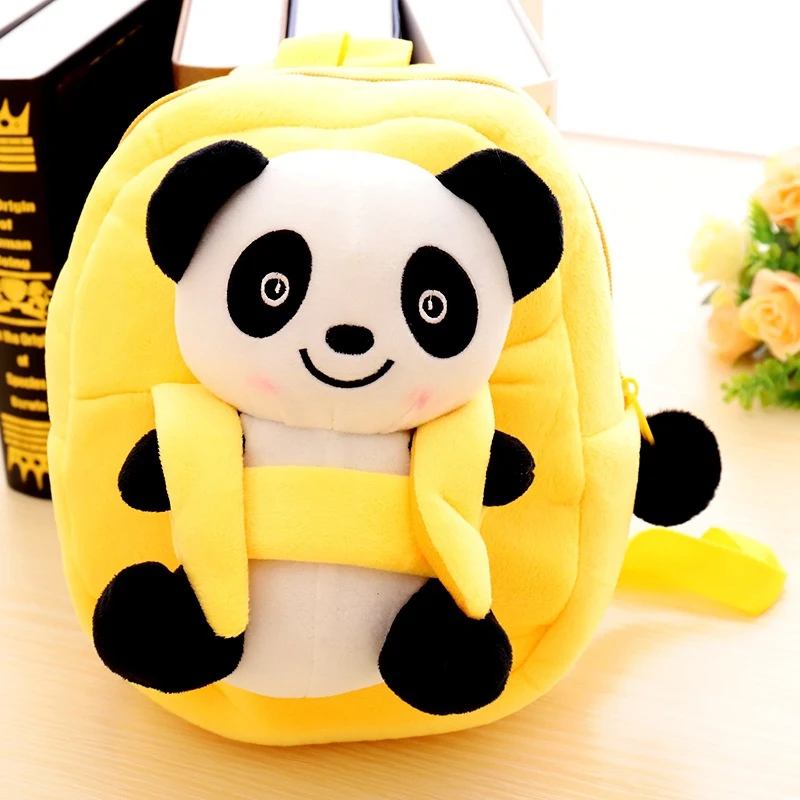 Title 5, Cartoon panda pluche schooltas voor kinderen. Z...