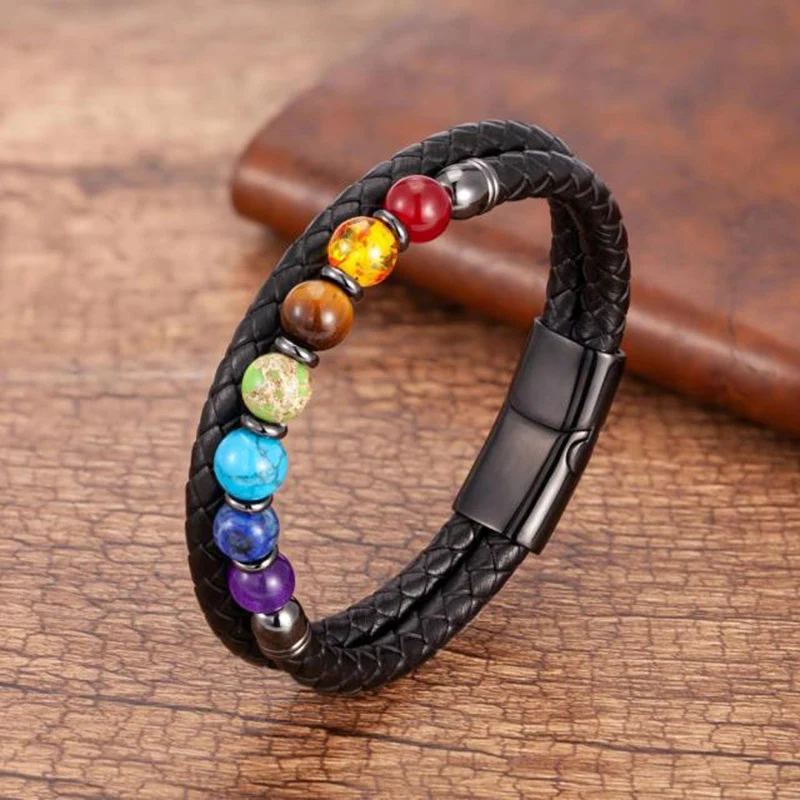 Title 7, Pulseira masculina de moda europeia e americana...