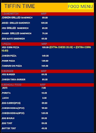 Tiffin Time menu 1