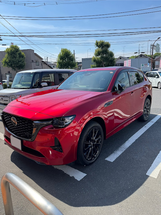 CX-60のEXキーパー1ヶ月点検・ソウルレッド極まる❗️・鳥爆撃には要注意⚠️に関するカスタム事例の投稿画像2枚目
