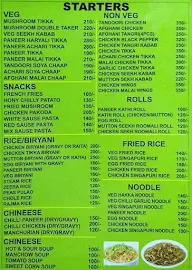 Khana Khazana menu 1