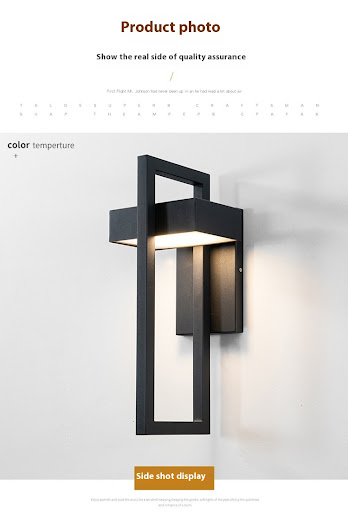 Title 5, Courtyard Garden Exterior Wall Gate LED Lamp