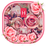 Cover Image of Download Pink Rose Keyboard - rose keyboard 11.0 APK