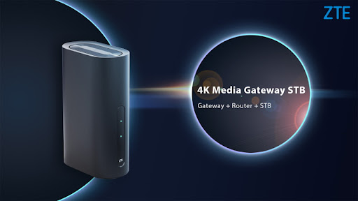 ZTE 4K WiFi 6 Mesh Media Gateway STB.