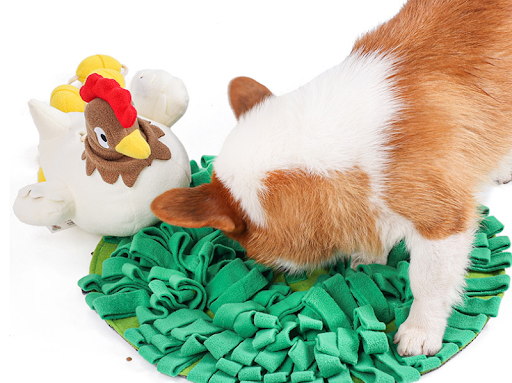 Title 7, Pet Hen Incubating Egg Puzzle Sniffing Mat Toy Set
