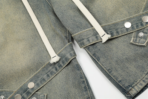 Title 13, Fashion Tie Personality Denim Shorts Men – Styl...
