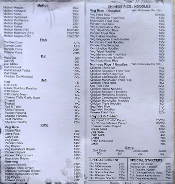 Hotel Laxmi menu 