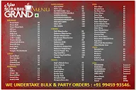 New Surabhi Grand menu 1