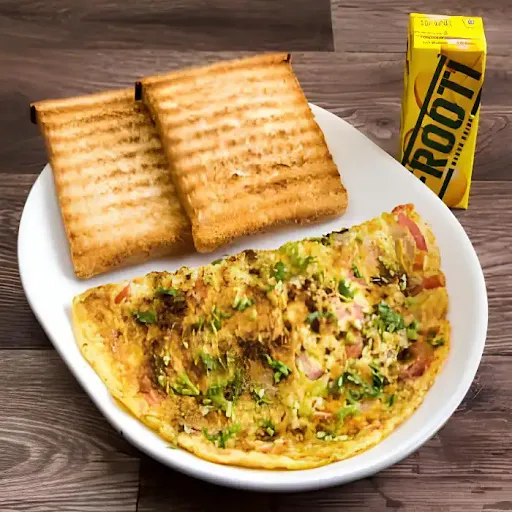 Bacon & Chicken Sausage Omelette