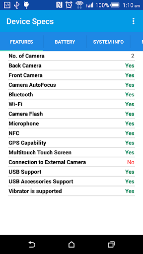 Device Specs - System Info