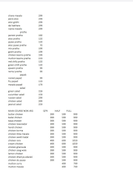 Lala Ji Tandoor menu 2