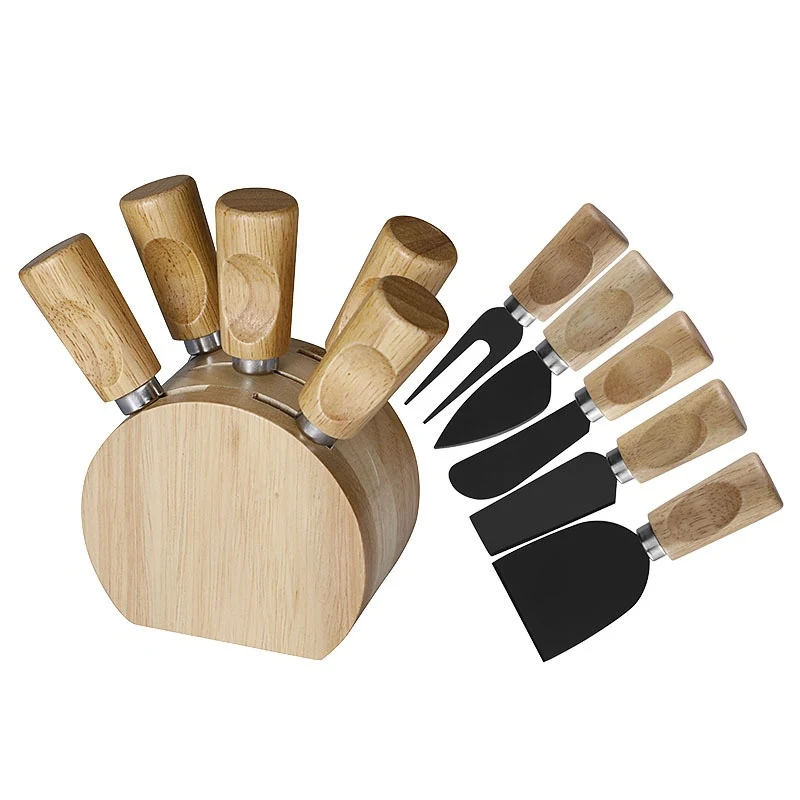 Title 9, Juego de 5 piezas de cuchillo para queso con as...