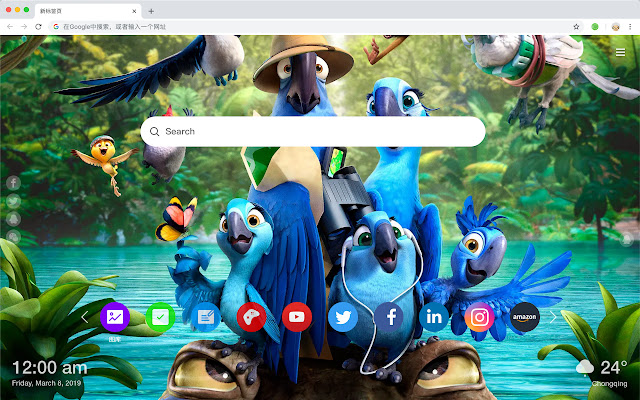 Rio 2 Popular Movies New Tab HD Themes