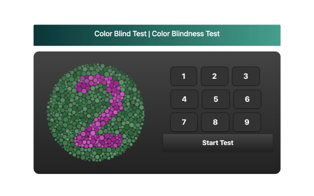 Color Blind Test | Color Blindness Test chrome extension