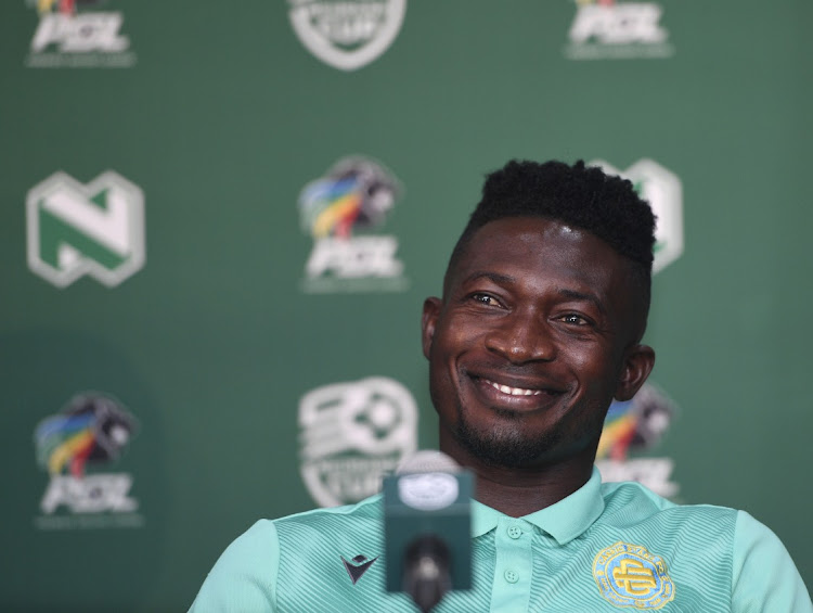 Mumuni Abubakar of Casric Stars FC during 2023 Nedbank Cup Last 16 Casric Stars Press Conference on the 08 March 2023 at PSL Offices. Picture: Sydney Mahlangu/BackpagePix