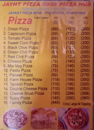 50/50 Pizza Hub menu 3