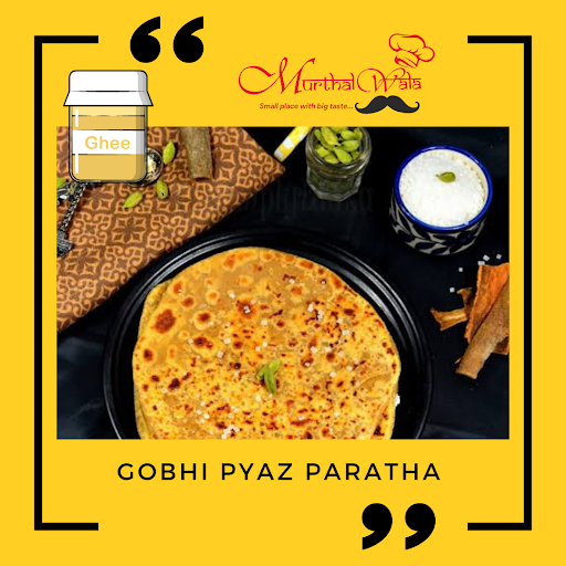 Gobhi Pyaz (Desi Ghee) Paratha