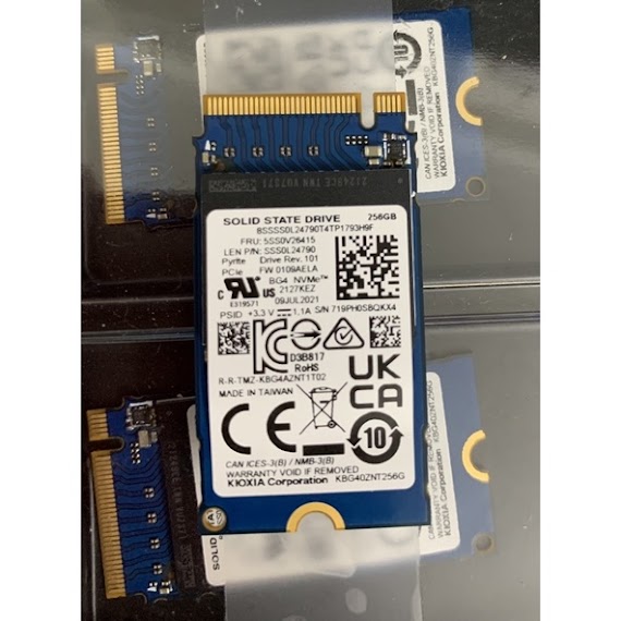 Ổ Cứng Ssd Koxia - Nvme 256Gb Size 2242, Sức Khoẻ 100%, Đọc Ghi Cực Ít.