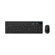 Bộ bàn phím chuột không dây Genius Bluetooth SlimStar 8230 màu đen (31340015406)