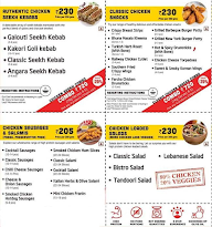 Nothing But Chicken menu 1