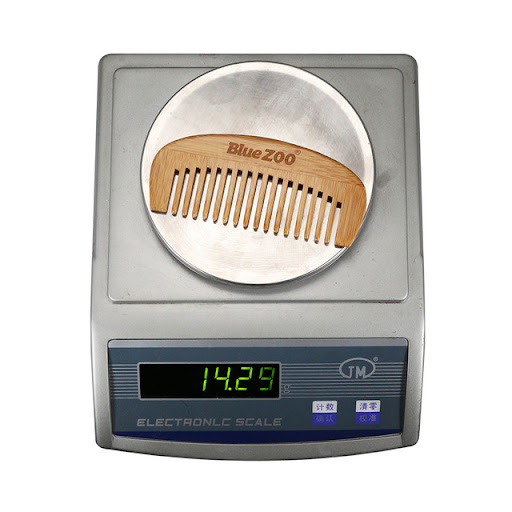 Title 2, Natural Bamboo Wooden Hair Comb 12x5.2cm, Massa...