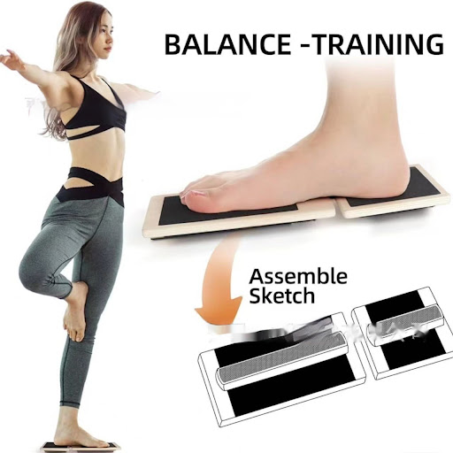 Title 7, Wooden Yoga Trainer Foot Tensioner Bar Enhances...