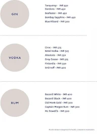 The Bar, Novotel Hyerabad Airport menu 8