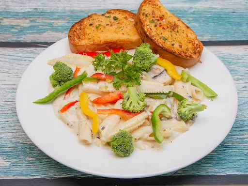 Creamy Cheesy Mushroom Penne Grilled Vegetables