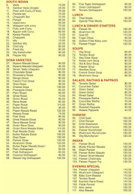 Udupi Bhavan Veg Restaurant menu 1
