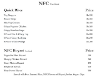 Nfc Too Good menu 3