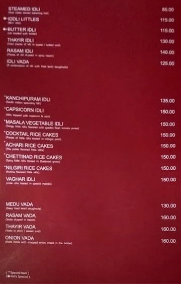 Sankalp menu 