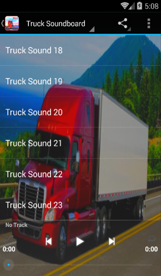 Truck Sounds Screen 2