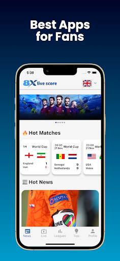 Screenshot 8XScore - sports live score