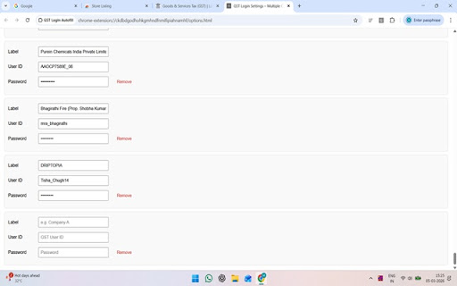 GST Login Autofill screenshot 4