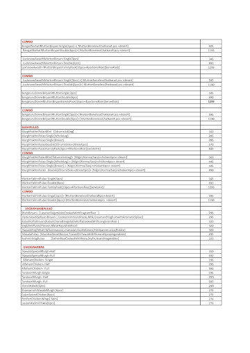 Nawabi*Kebabi menu 