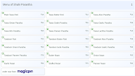 Shahi Parantha menu 1
