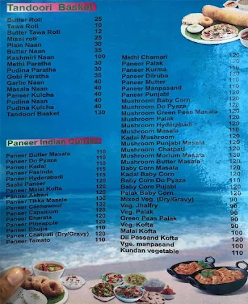 Hotel Chandan menu 