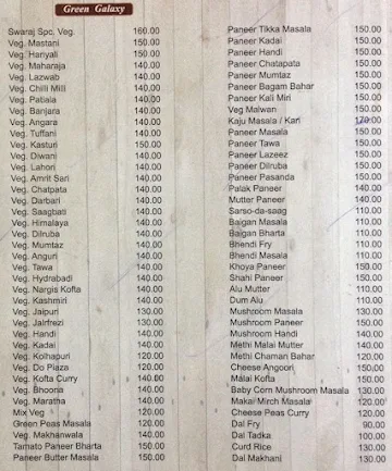 Swaraj Restaurant menu 