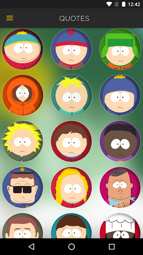 Android application The Official South Park App screenshort