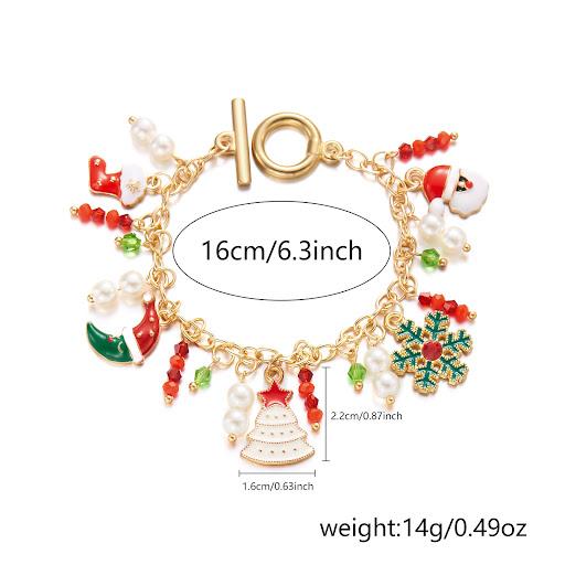 Title 1, Personalized Christmas Bracelet with Christmas ...