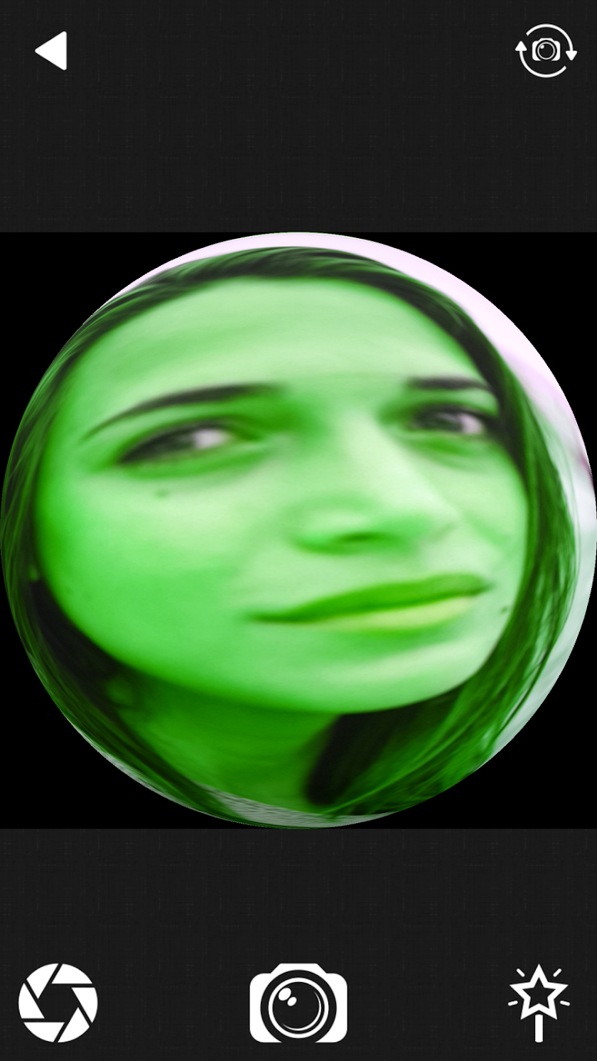 Fisheye Camera Photo Editing Screen 2