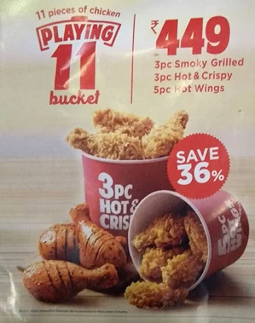 KFC menu 