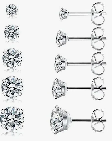 Modieuze Zirconia oorbellen, eenvou - 3