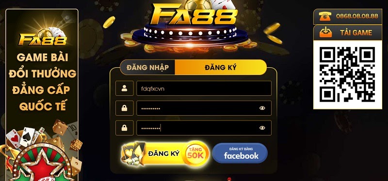 Event tặng giftcode Fa88 cho tân thủ